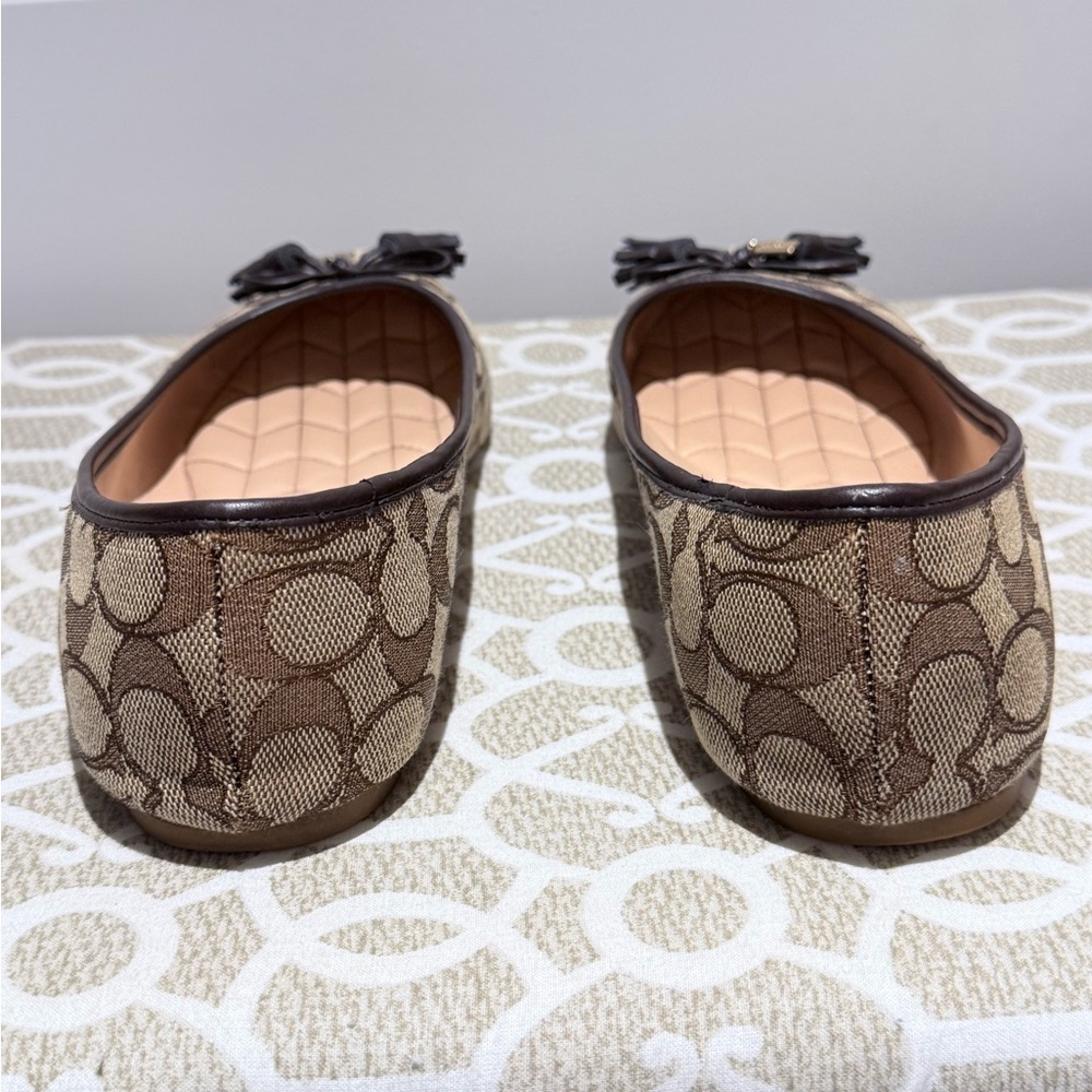 Coach flats Benni Sig Jacq Flat 9.5 monogram brown - Picture 6 of 12